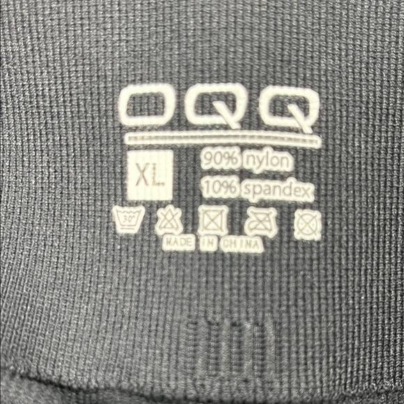 OQQ Black high waisted seamless butt lifting leggings Sz XL - Picture 9 of 10